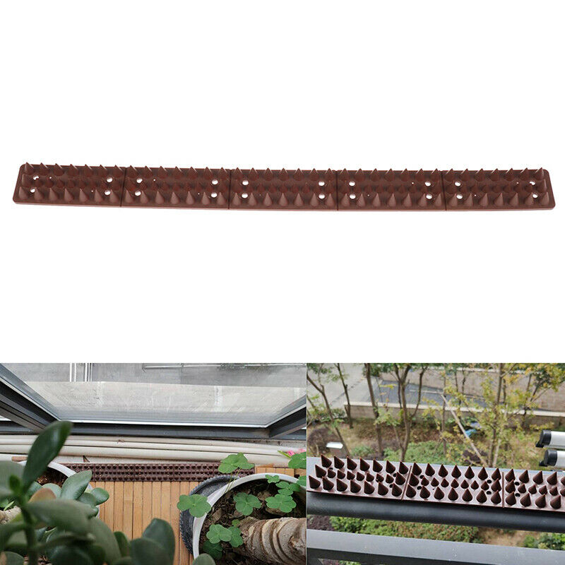 Plastic Deterrent Anti Theft Climb Strips Defender Spikes Bird Repellent Fe SJ