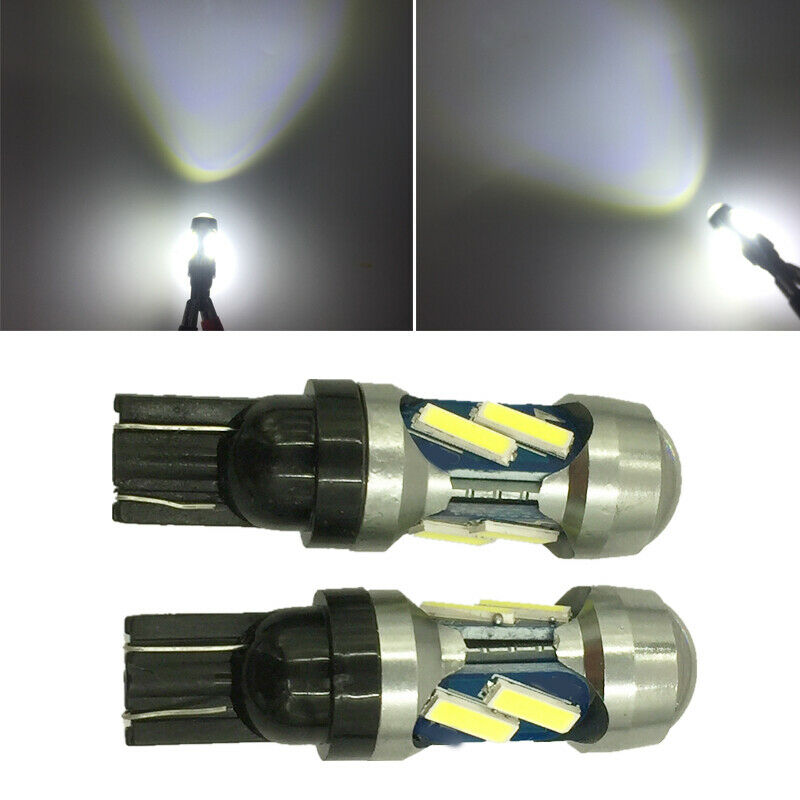 10PCS White LED Canbus Error Free Silica Light Bulb Xenon 7020 Double Core 7000K