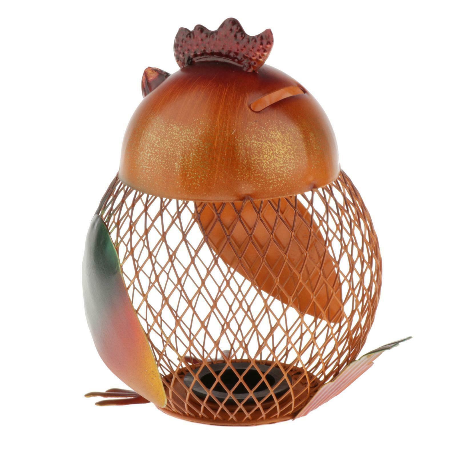 Metal Coin Box Animal Tabletop Ornament Money Bank Container Iron Ar Handcraft