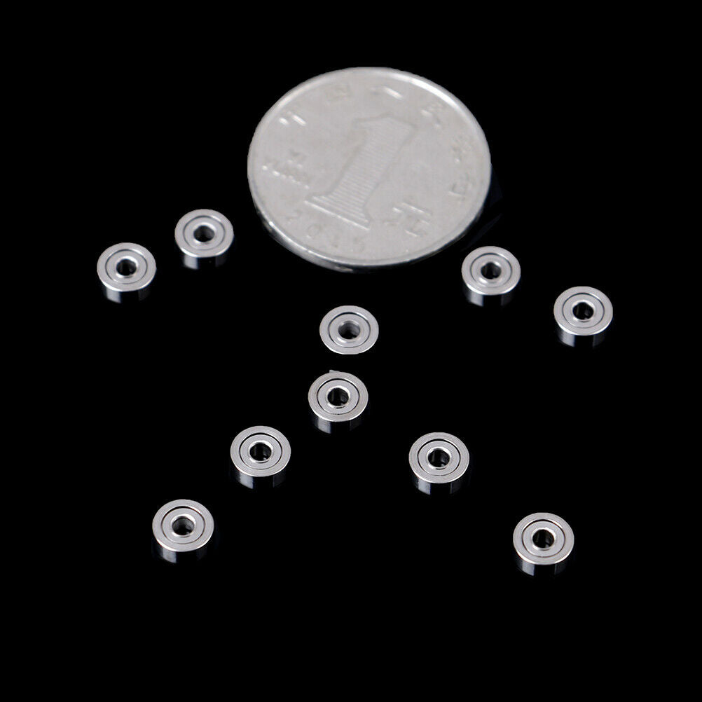 10Pcs MR62ZZ (2x6x2.5mm) metal shielded precision ball bearings mini bear.l8