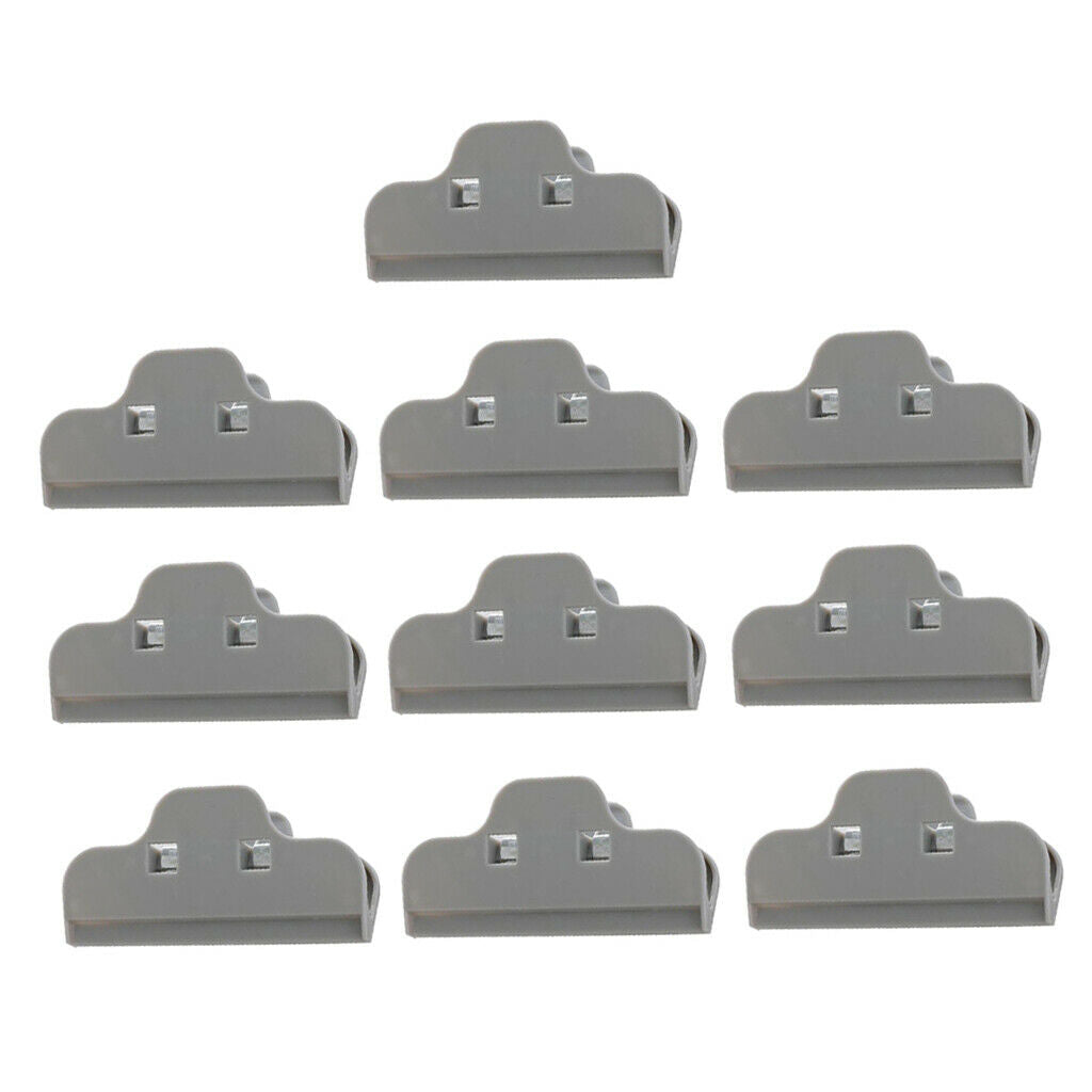 10 Pcs Food Bread Storage Clip Household Snack Sealing Bag Clips 4inch Gray