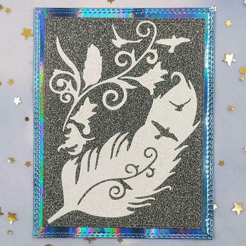 Feather Metal Cutting Dies Stencil DIY Scrapbooking Album Paper Card Template