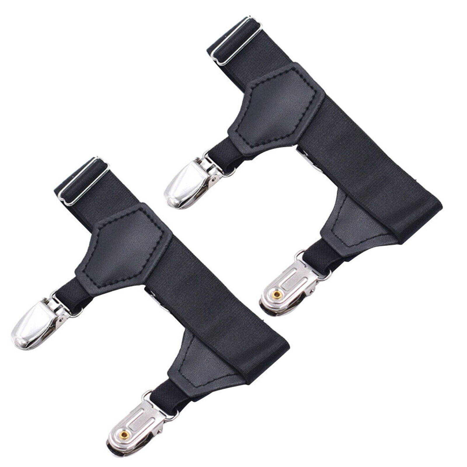 Men's Adjustable Sock Garters Belt Suspender Non-slip Metal Clips Accessory