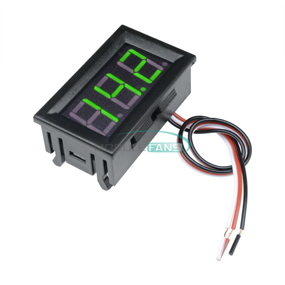 DC 4.7-30V Green 0.56" LED Digital Voltmeter Panel Accurate Meter 3 Wire Display