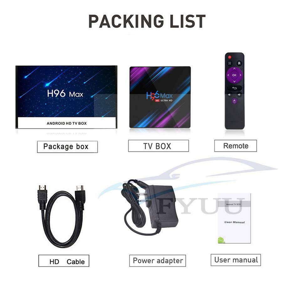 2021 H96 MAX Smart TV Box Amlogic Android 10.0 4G+64GB 4K Media player HDMI 2.0