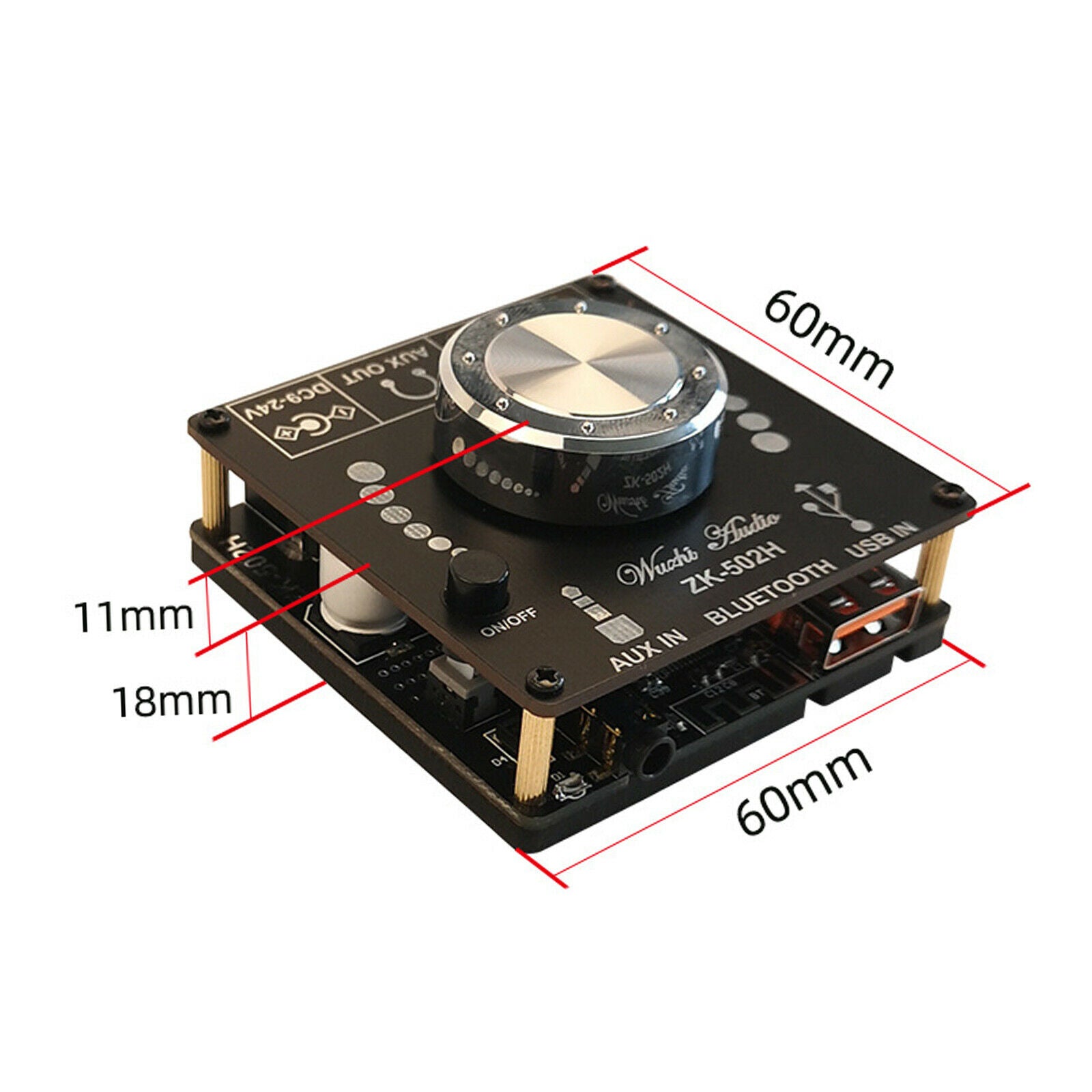 Mini Bluetooth Amplifier Board Stereo Audio Module for Home Theater Speakers