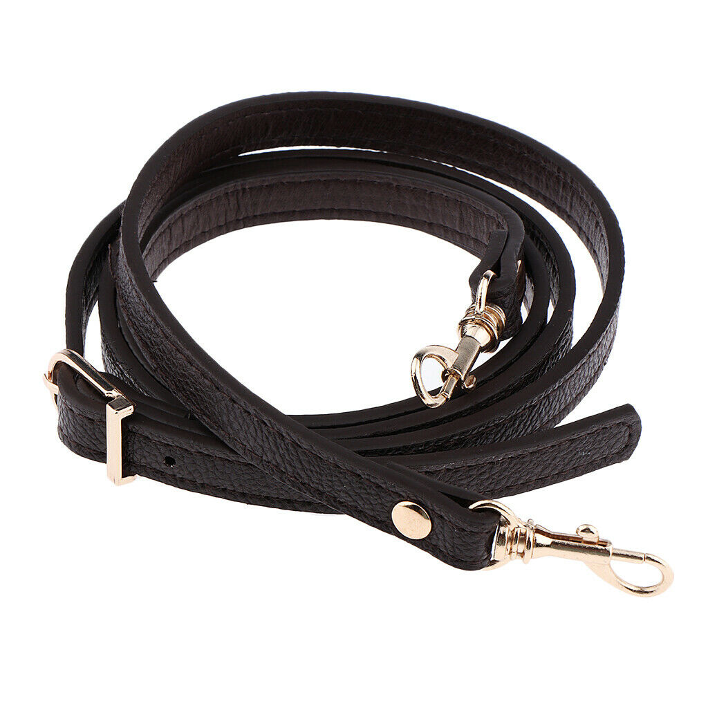 2X Adjustable Leather Shoulder Bag Strap Belt Replacement Lobster Clasps Deep