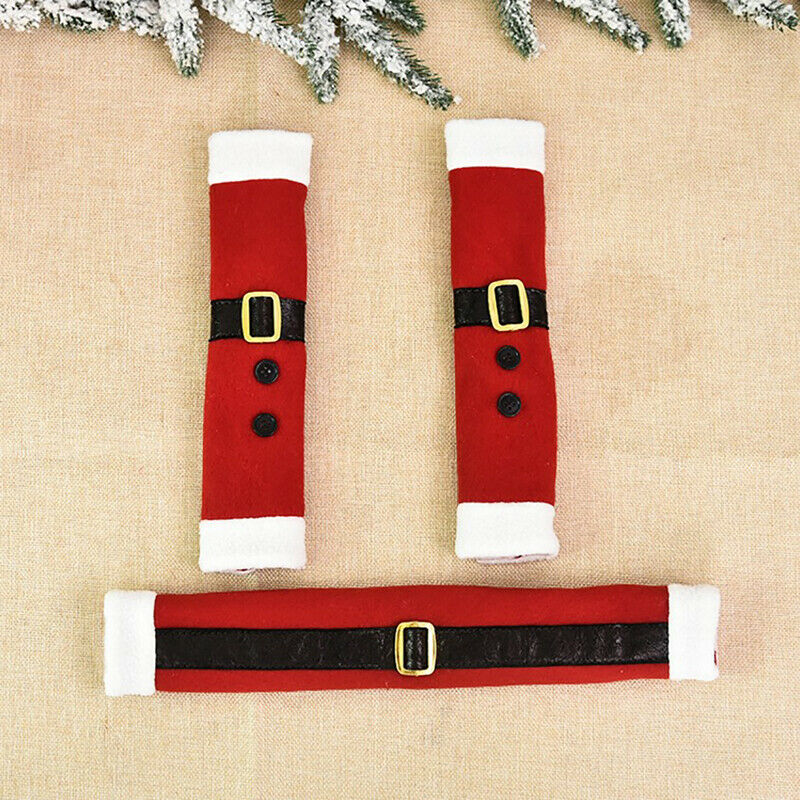 3pcs/set Christmas Refrigerator Door Handle Gloves Household Decorative O.l8