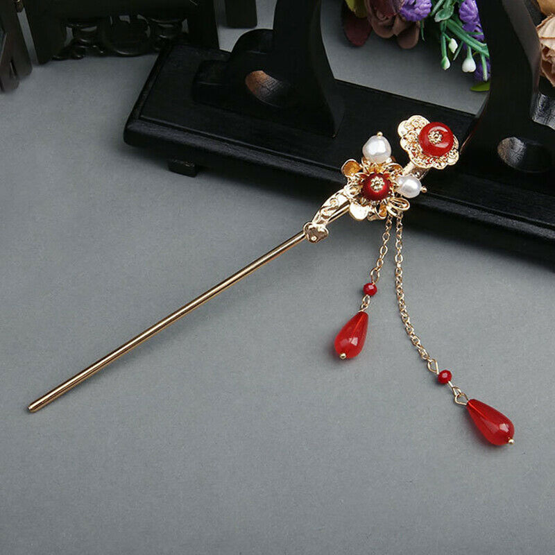 2PC Chinese Long Hair Stick Headdress Women's Accessories Hair Pins Jewel.l8