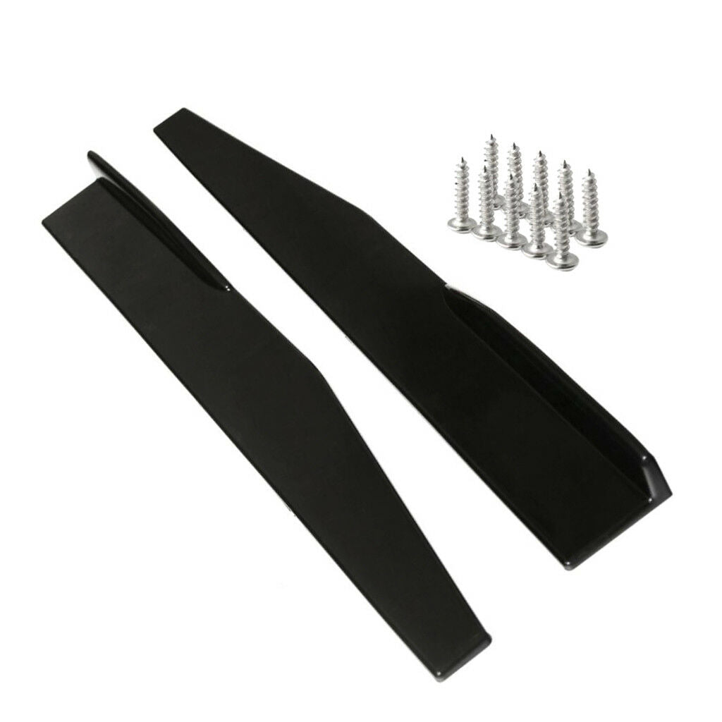 Pair 29.5'' Car Body Side Skirt Strake Extension Splitter Moulding Universal