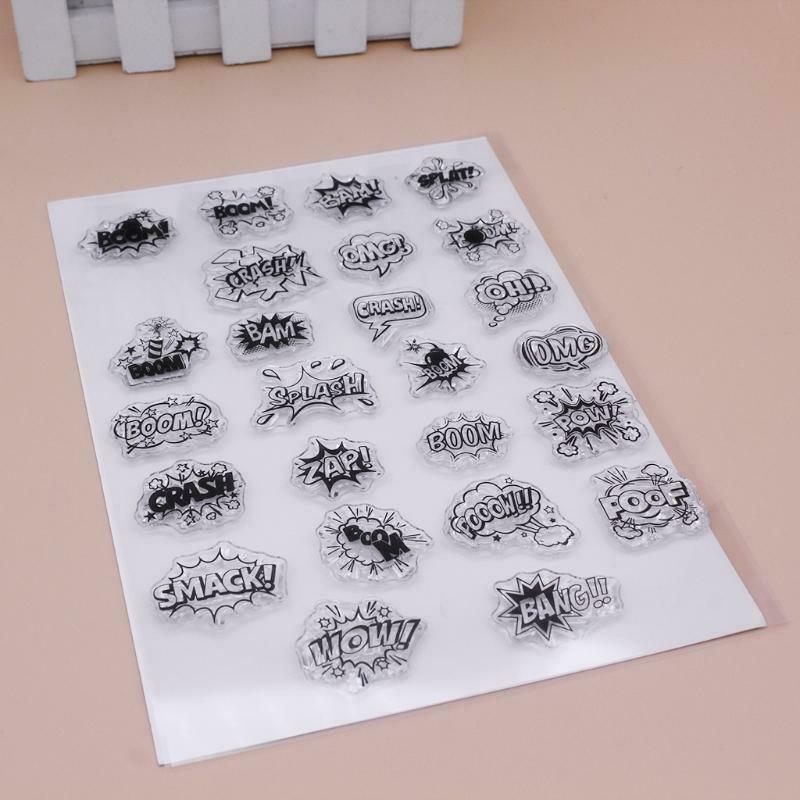 Boom Silicone Clear Seal Stamp DIY Scrapbooking Embossing Photo Album Decorative