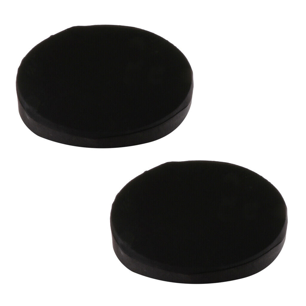 2x Elastic Bar Stool Covers Round Chair Seat Cover Cushion Slip Covers Black