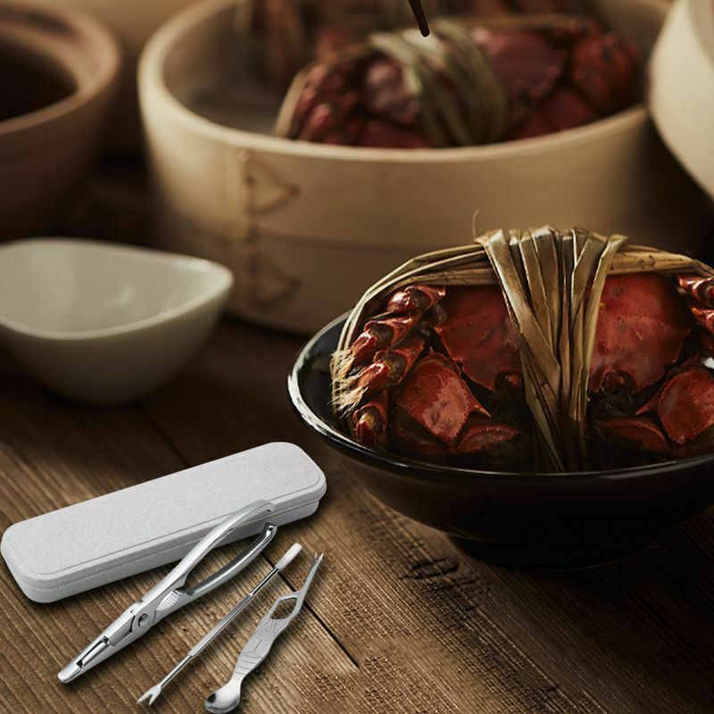 Crab Lobster Crayfish Crackers Picks Spoons With Box Big Crab Peel Shrimp SeafI7