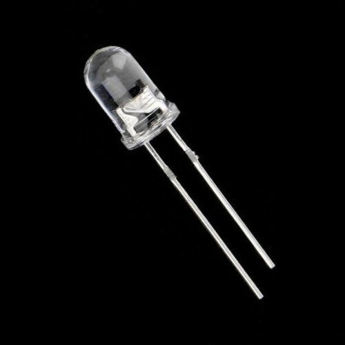 New 100pcs  Bright Round White LED Emitting Diode Electronic Light Bulb 5mm