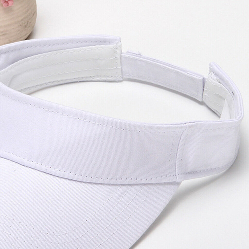 3 Colors Set 100% Cotton Sun Visor Hat Golf Tennis Sport