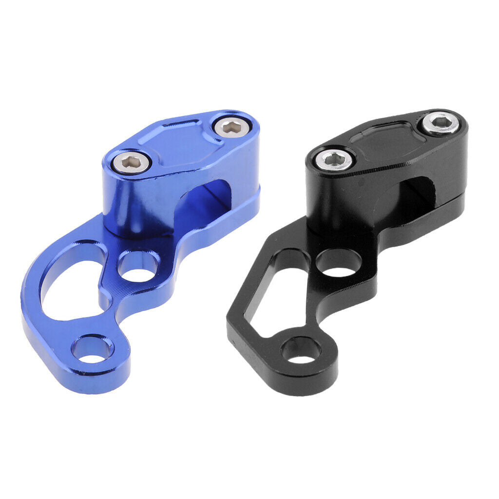 Motorcycle Motorbike Oil Pipe Cable Line Tube Hose Clamp Clip Blue+Black