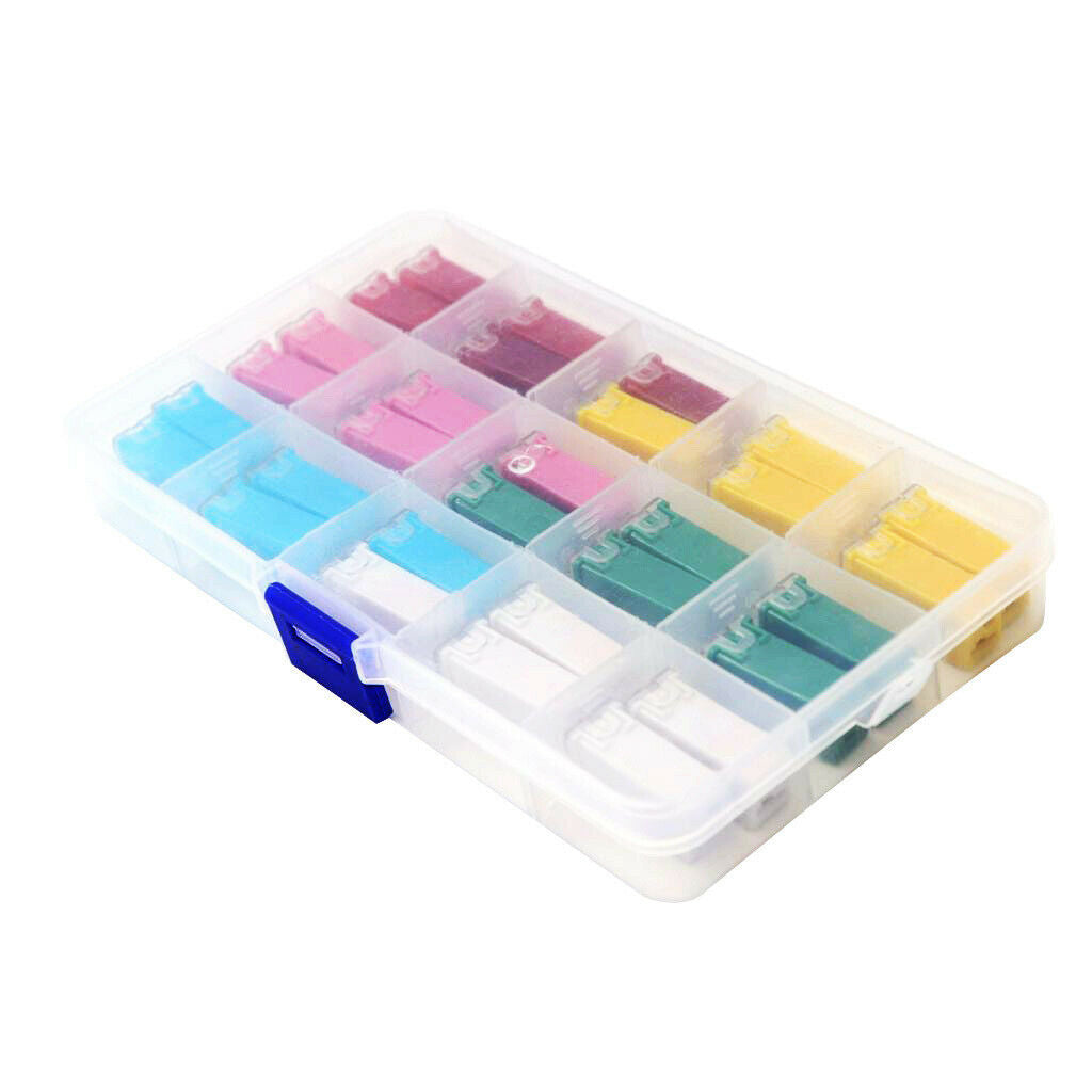 30pcs Jcase Long Foot Square Insert Fuses 20A 25A 30A 40A 50A 60A F2828-Z