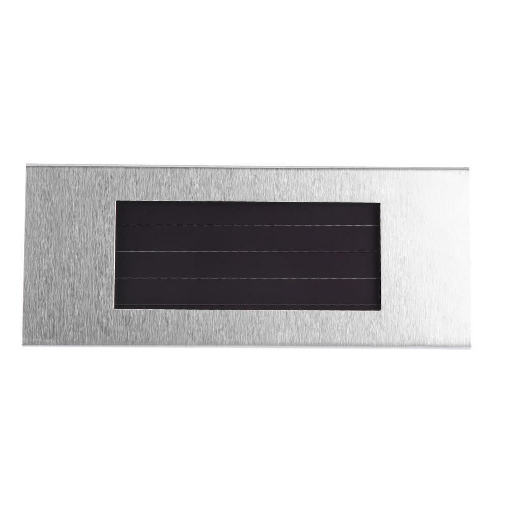 LED Solar Power Number Doorplate Light Outdoor House Signs Wall Lamp Waterproof