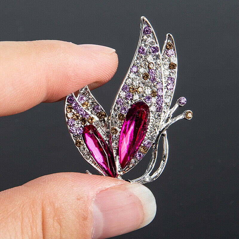 Korean Elegant Crystal Brooch Gift Fashion Alloy Jewelry Women Corsage Pin G Rf