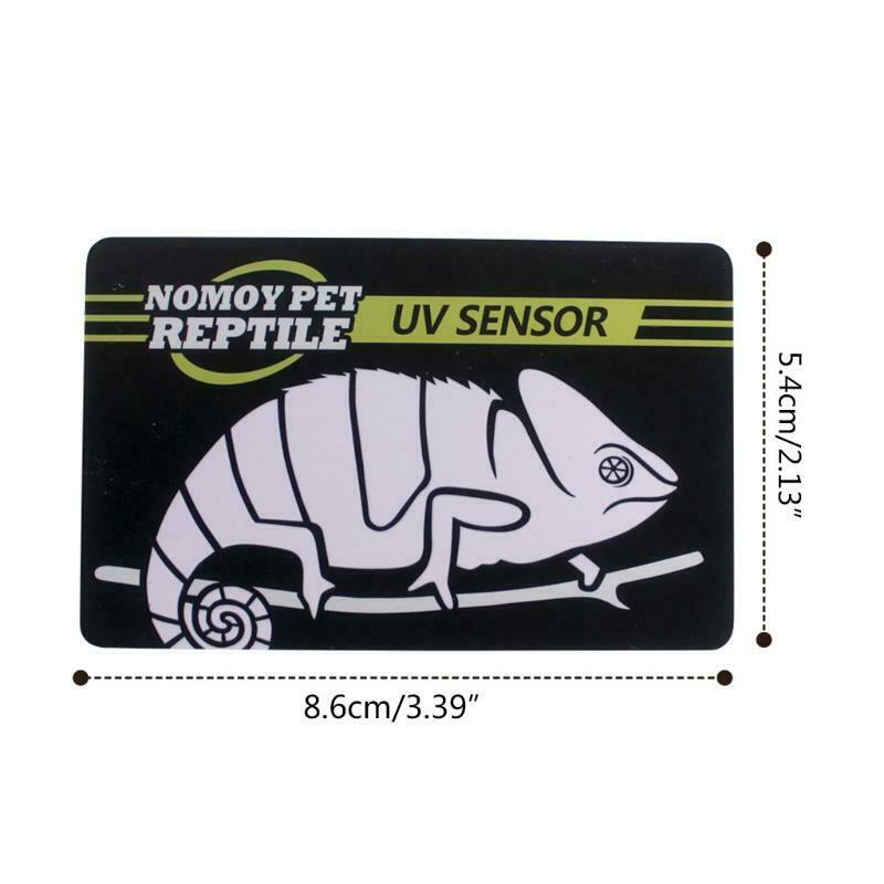 Reptile UVB Light Lamp Bulb Test Card UV Tests Paper Tester Meter Pet Supplies