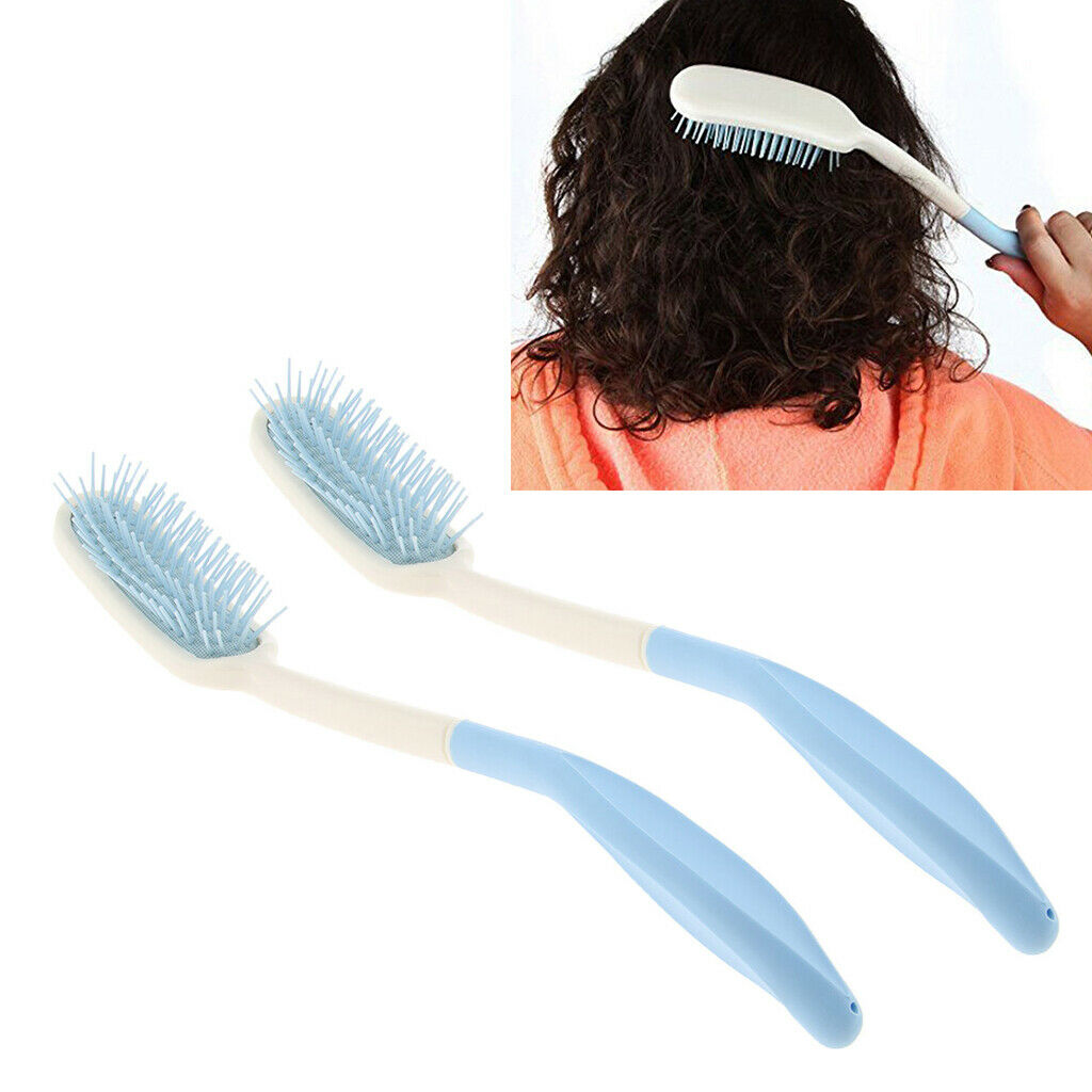 Long Reach Handled Beauty Hair Brushes(14.2 inch)-2 Pack Mobility Aids for