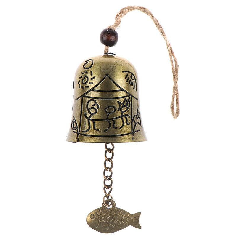 1PC Mural Statue Pattern Bell Blessing Feng Shui Wind Chime for Good Lu.l8