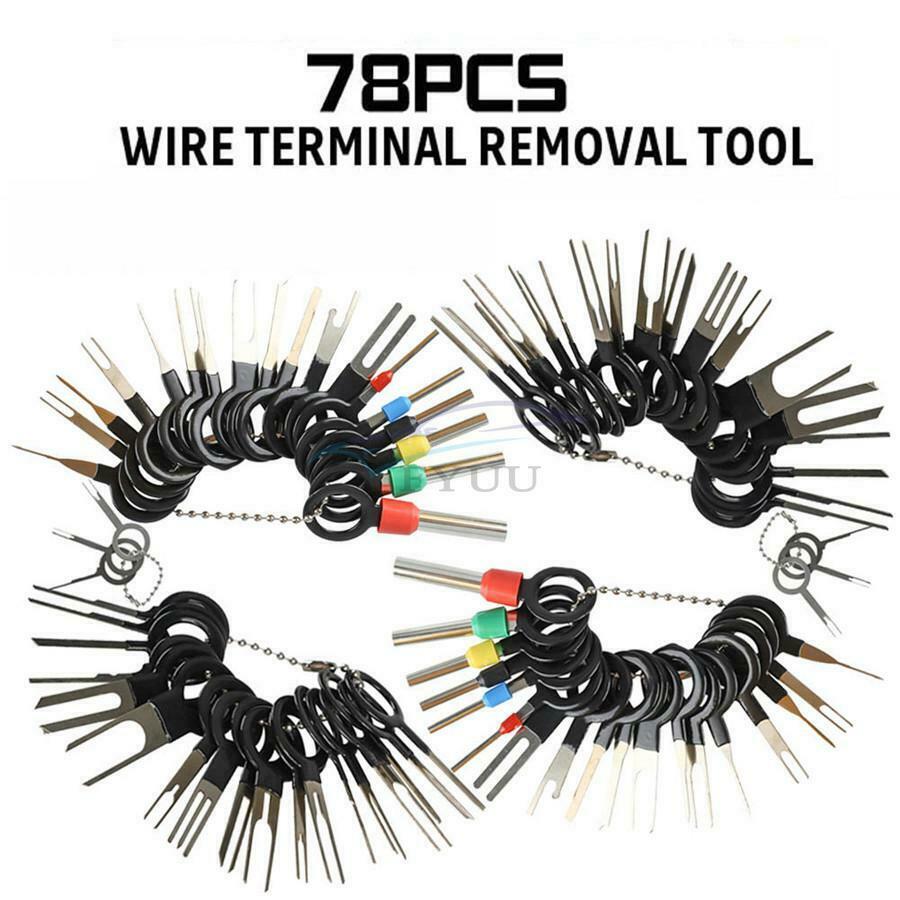 78PCS Car Wire Terminal Removal Tool Electrical Wiring Crimp Connector Pin Kit