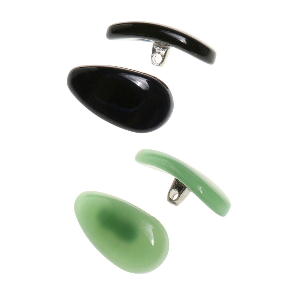 2 Pairs Eyeglass Spectacle Sunglasses Eyewear Jade Nose Pads for Vision Care