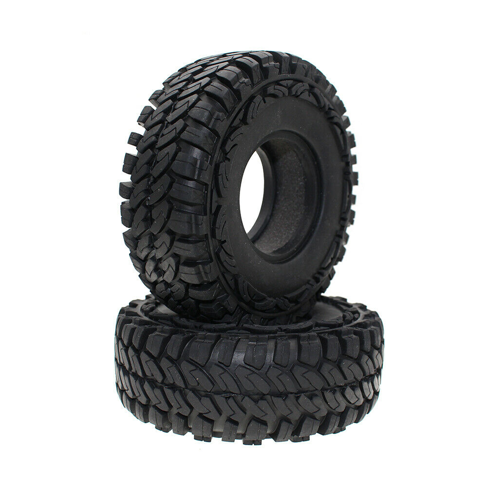 2Pcs 114mm Rubber Tires 1.9" Tyre Wheel for 1/10 Rock Crawler Truck Cars DIY New
