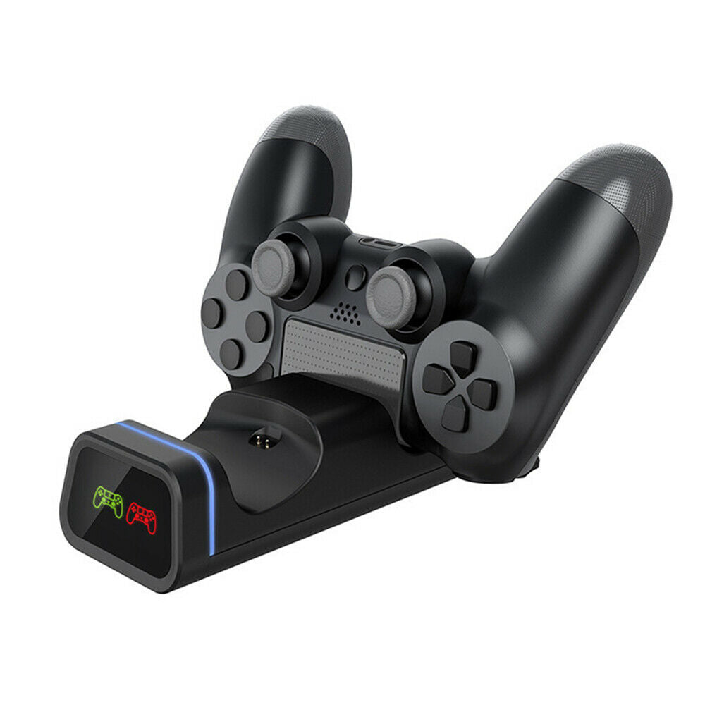 For PS4 Controller Charging Dock Dual Charger Stand with Status Display Screen