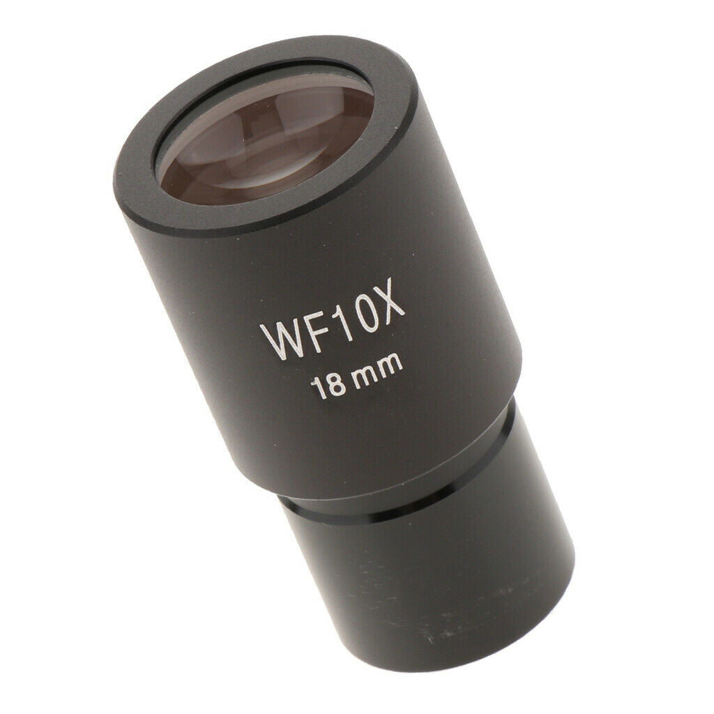 WF10X / 18mm Biological Microscope Wide Field Eyepiece Wide Angle Lens 23.2mm