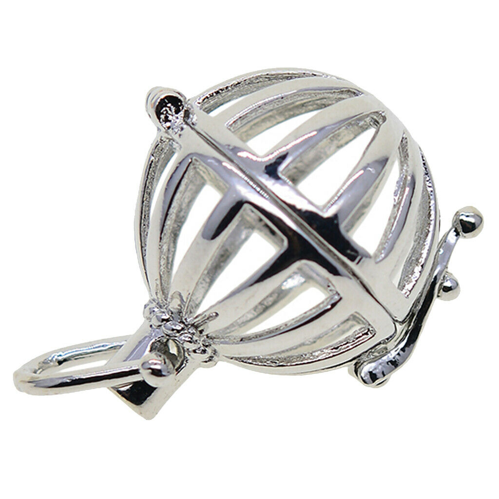 Birds Cage Locket Beads Pendant Charm for DIY Necklace Dangle Pendant