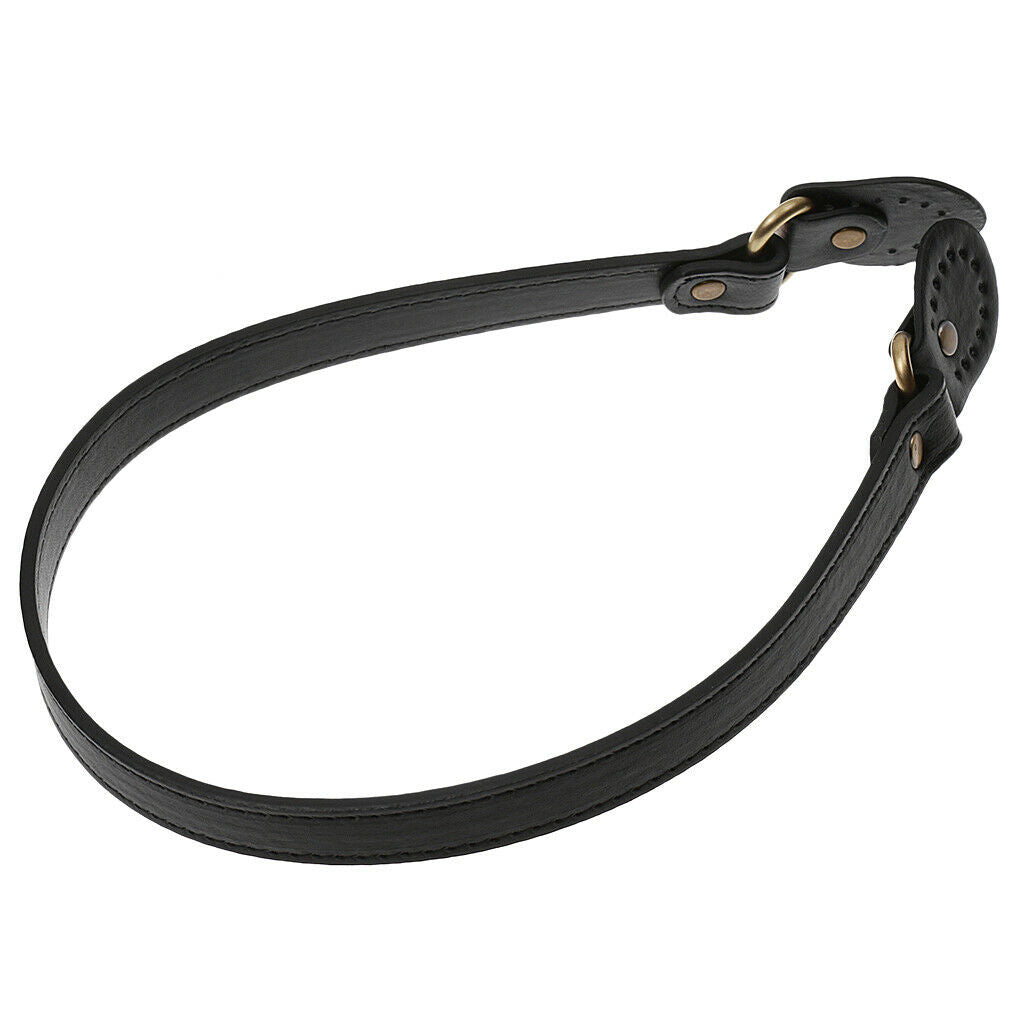 2 Pieces Faux Leather Bag Strap 54cm Pre-punched Holes Handle Strip Craft