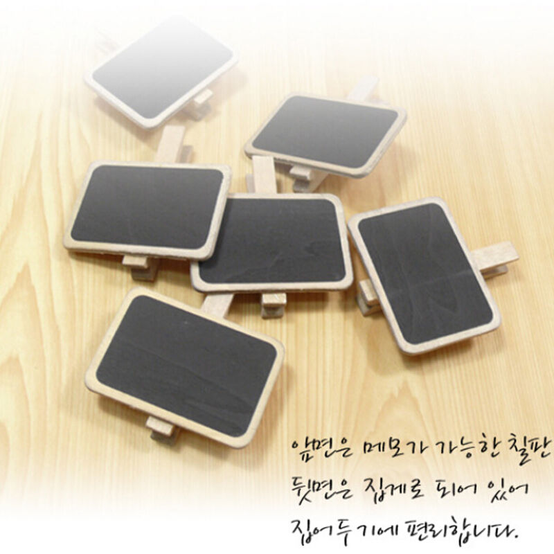 Standing Wooden Photo Holder Card Paper Note Memo Clip Desk Decor.l8
