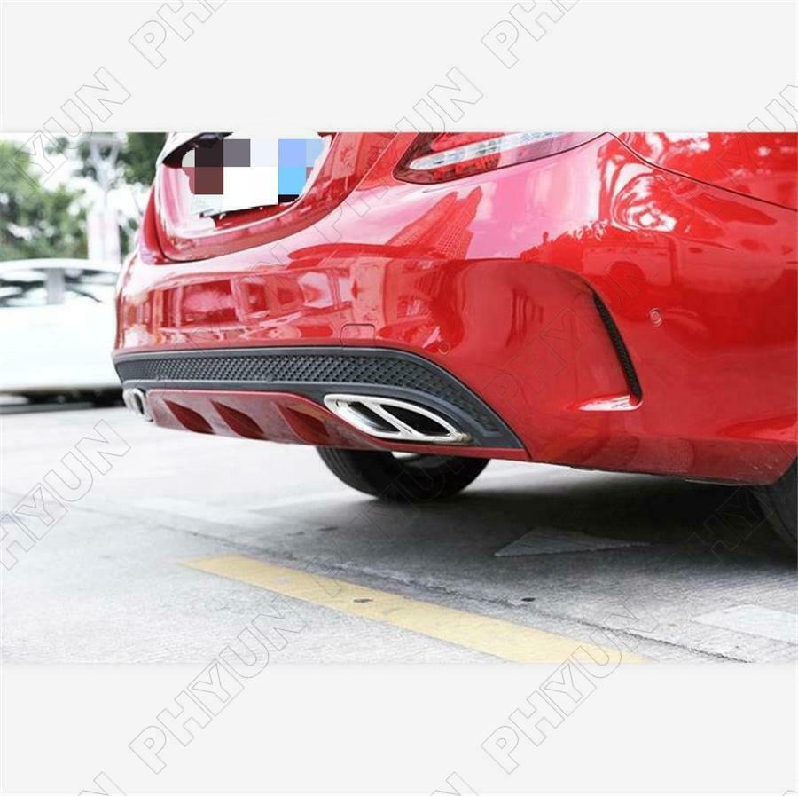 For Mercedes Benz A/B/GLE/GLC/E Class Car Rear Exhaust Tail Pipe Cover Trim 2Pcs