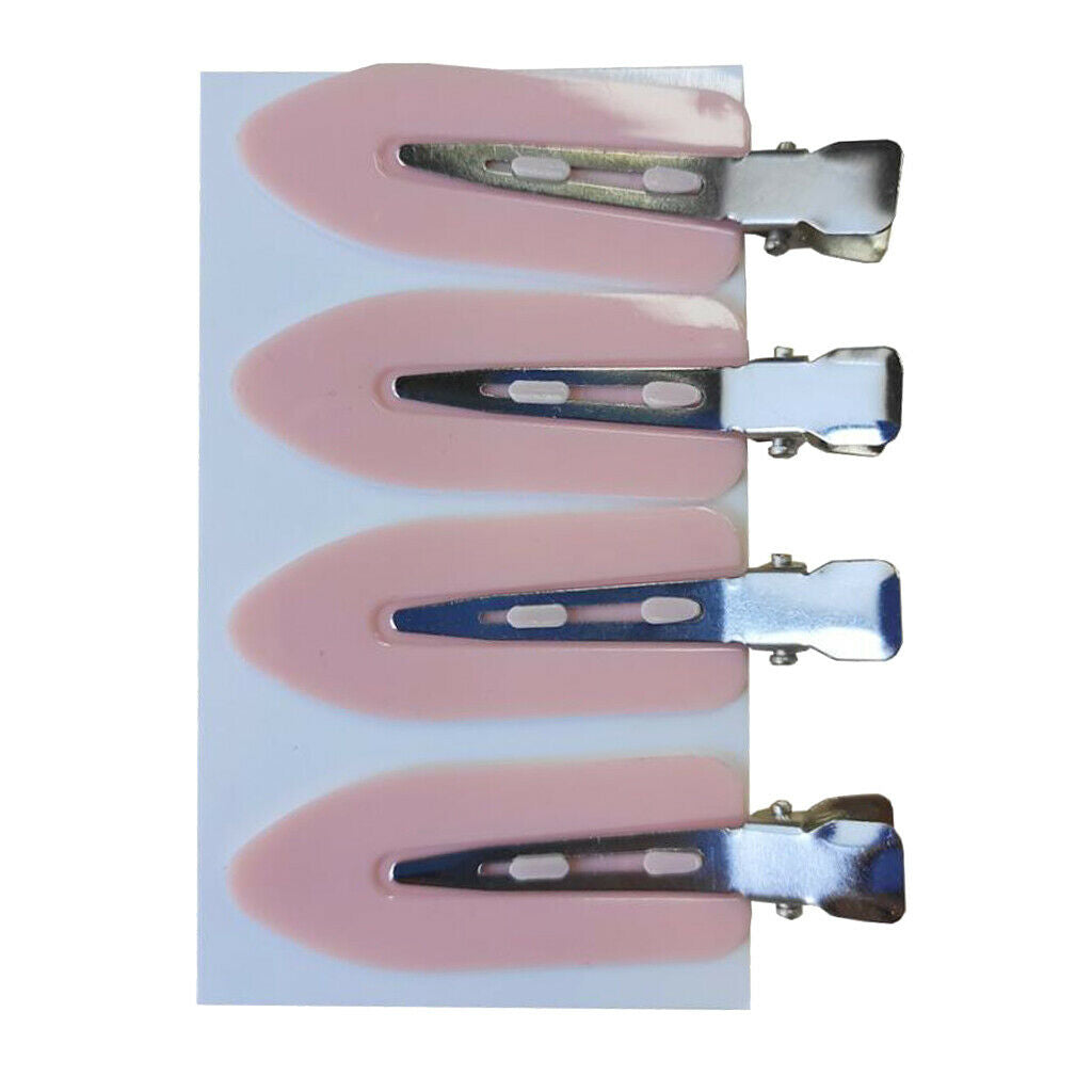 12 Packs Leaf Shape Plastic No Bend Clips Seamless Bangs Clamps Barrettes