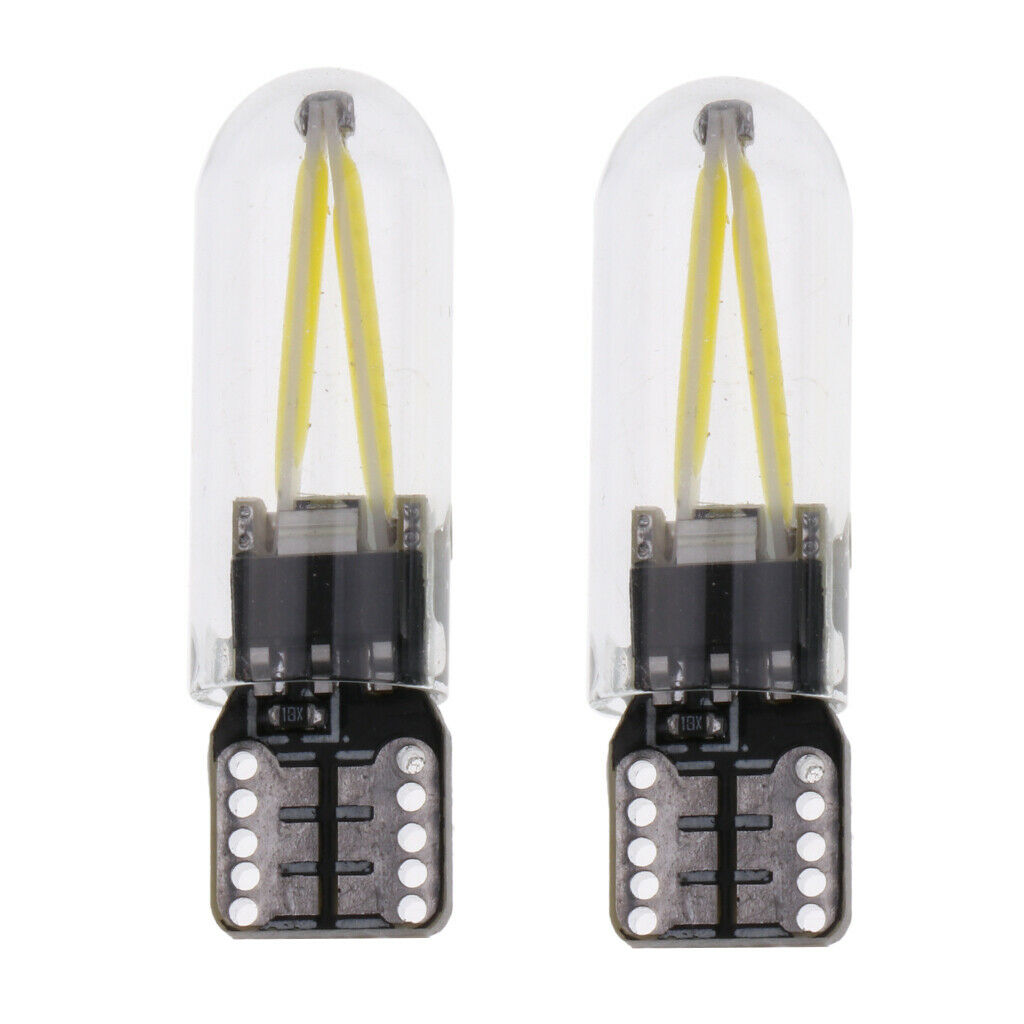 4 Pack White T10 COB LED Super Bright Car Light Bulb 12V-24V Backup
