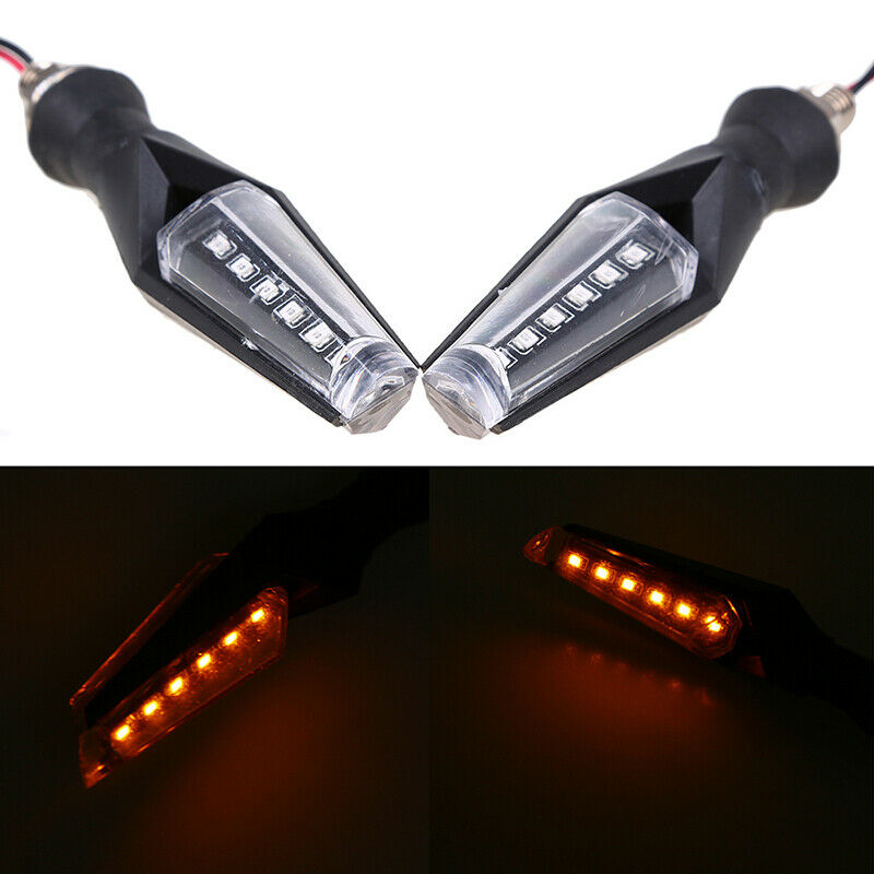 LED Turn Signal Indicator Light 10mm Mounting Bolt Lamp Motorcycle Universal Fit