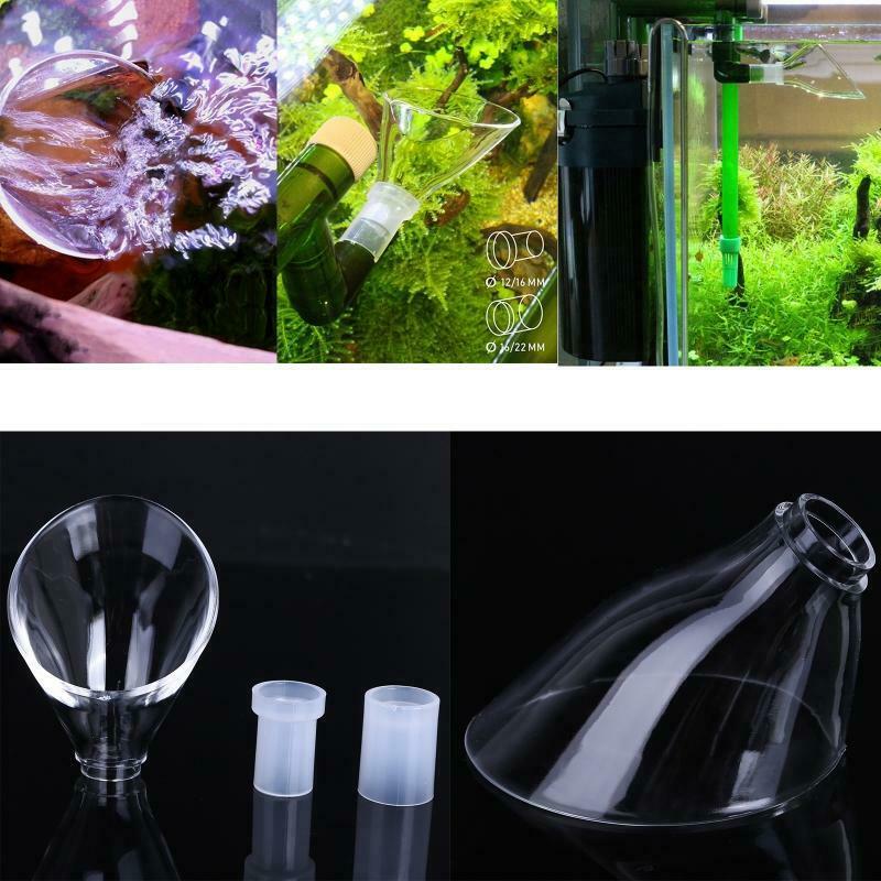 Fish Tank Acrylic Natural Flow Outlet Filter Pipe 12/16mm 16/22mm for Aquarium