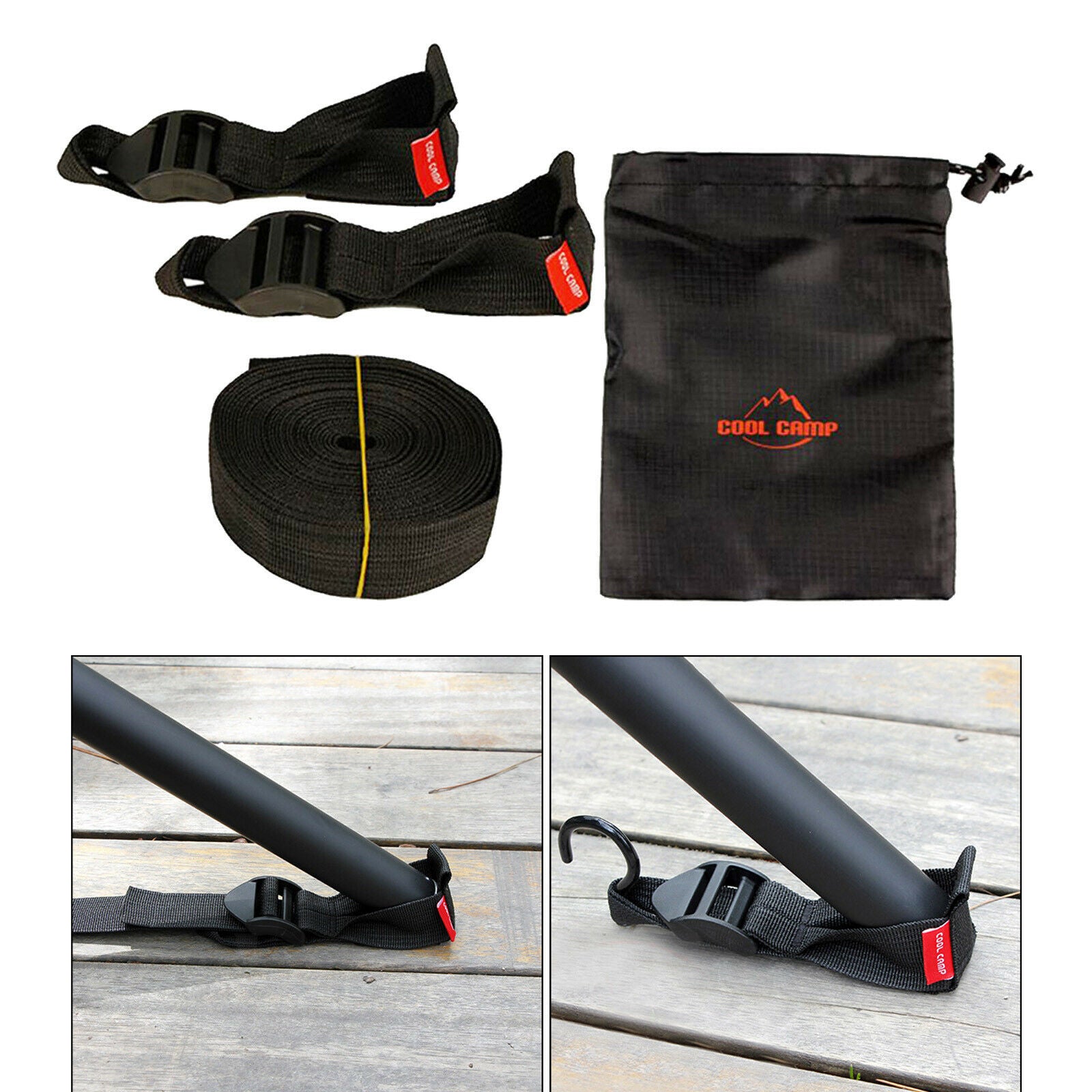 Windproof Tent Pole Fix Buckle Camping Awning Canopy Holder Fixer Picnic
