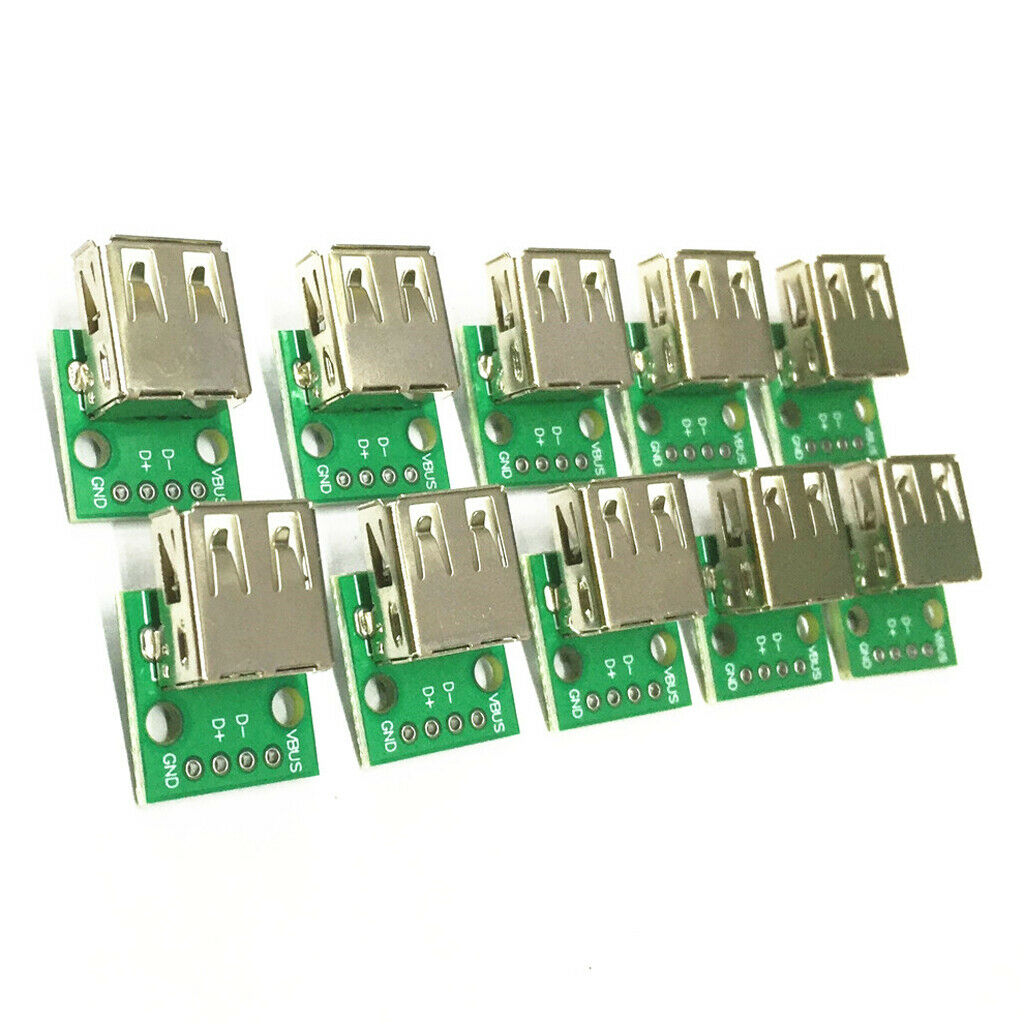 10 x micro 4 pin USB 2. 0 head for DIP connection with overcharge protection