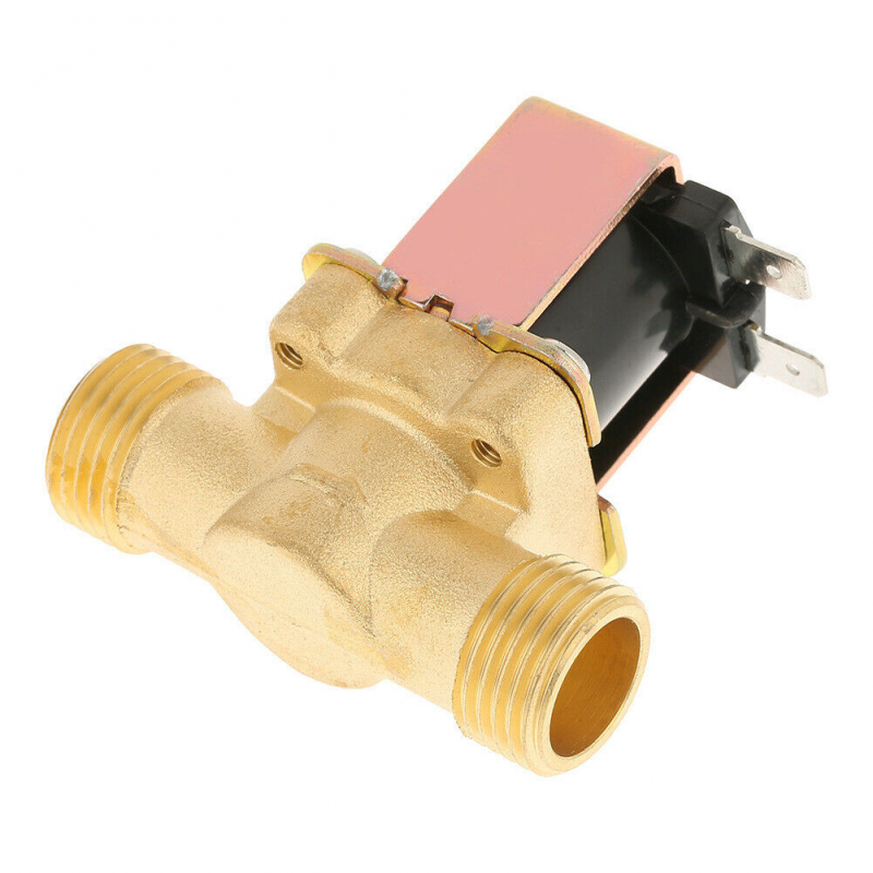 Normally Closed Water Valve Dc12V Full Copper External Thread Solenoid Valve
