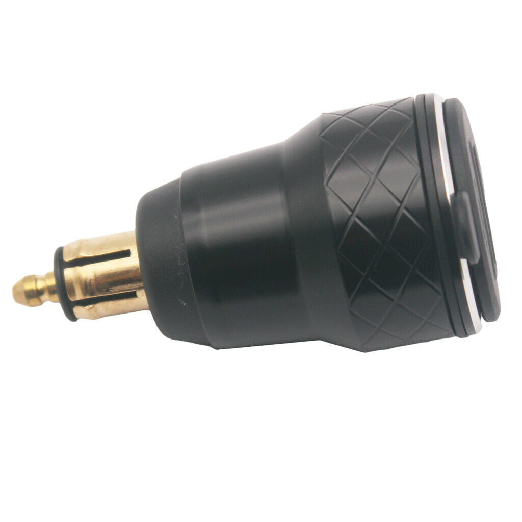 4.2A Alloy LED Motorcross ATV Hella to Dual USB Charger DIN Socket Voltmeter Kit