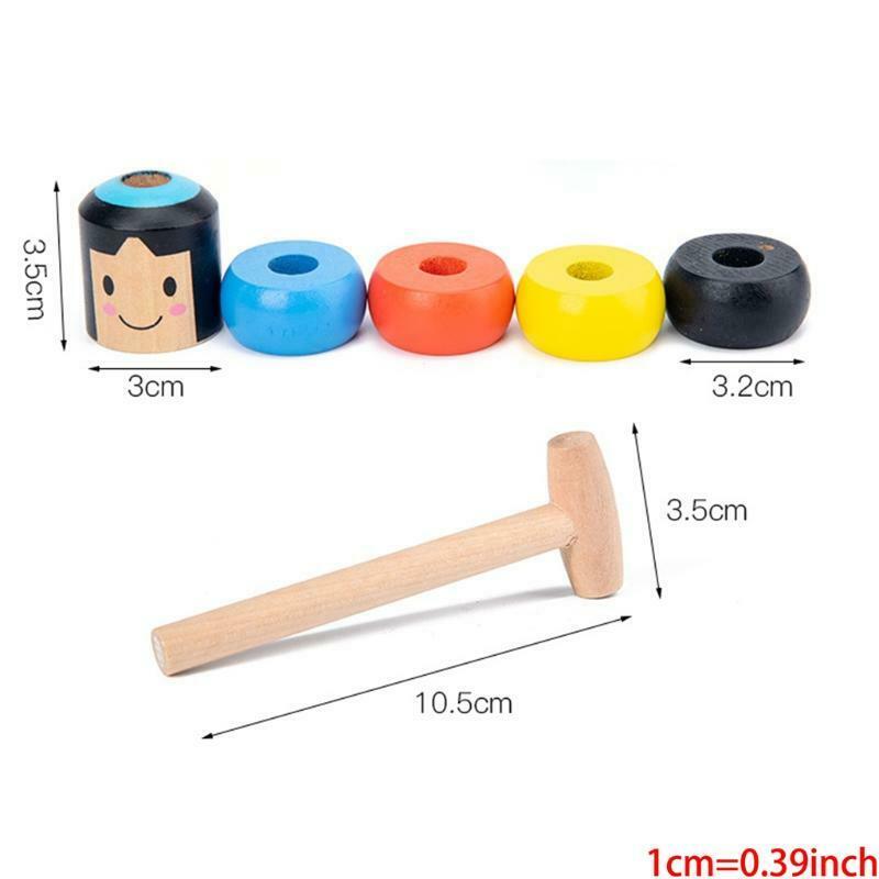 Funny Immortal Daruma Unbreakable Wooden Man Stage Tricks Toys Gifts for Kids