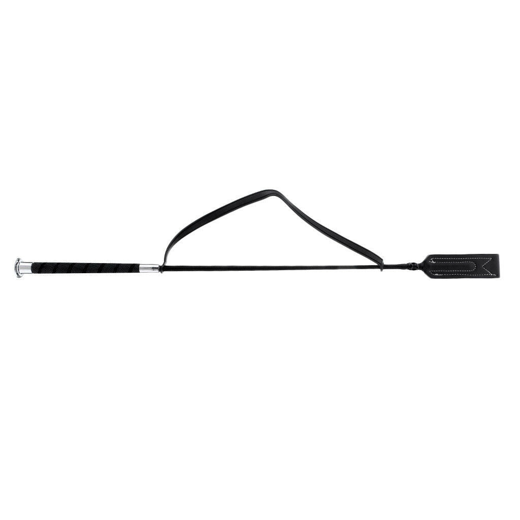 Equestrian Riding Crop Jump Bat Fiberglass Shaft with Leather Slapper