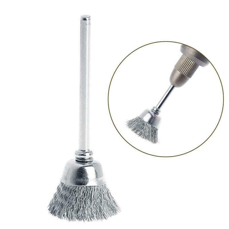 9 Steel Brush Wire Wheel Brushes Die Grinder Rotary Electric Tool for Engraver