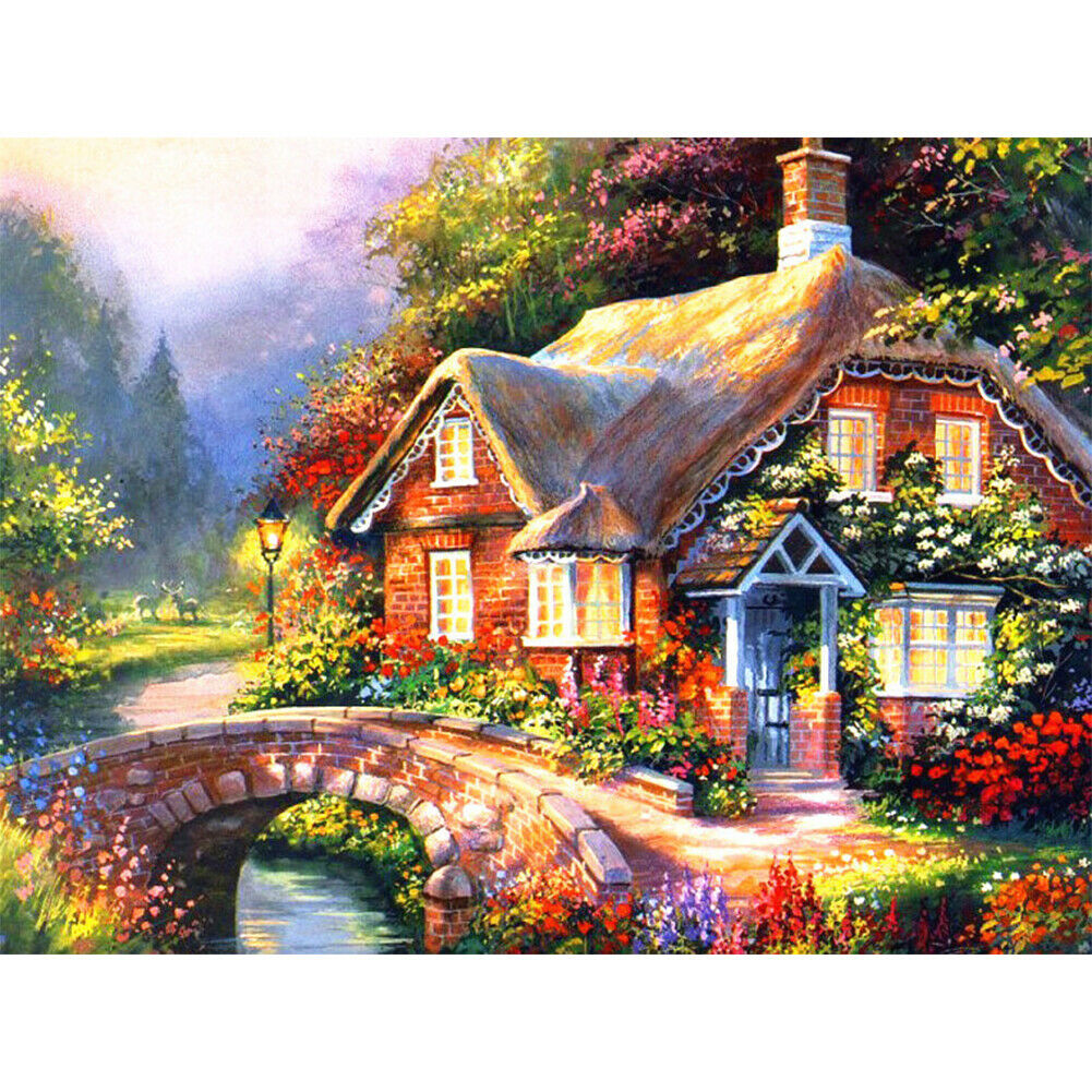 Farmhouse Full Drill Square Diamond Painting 5D DIY Mosaic Kit for Bead Art @