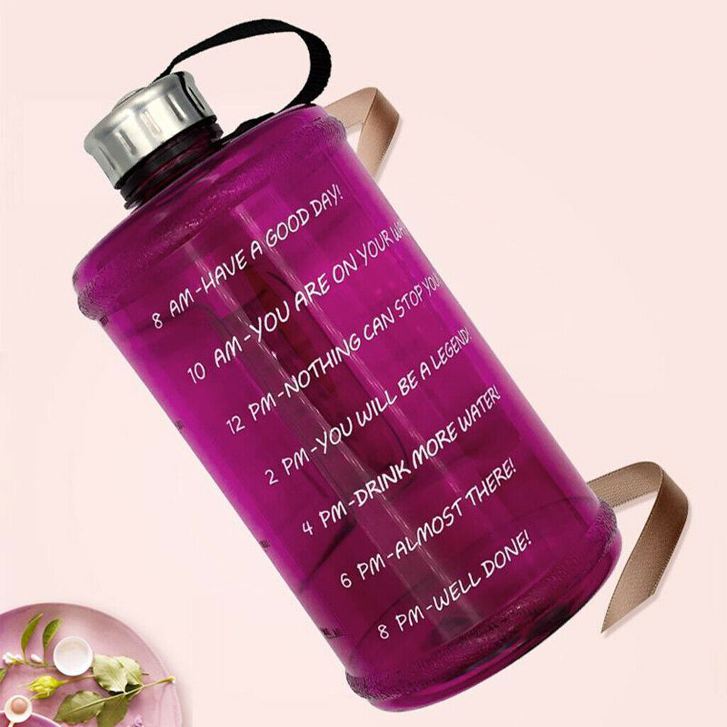 2 Pack Water Bottle Reusable Jug BPA Free Kettle Hiking Sports Camping 73oz