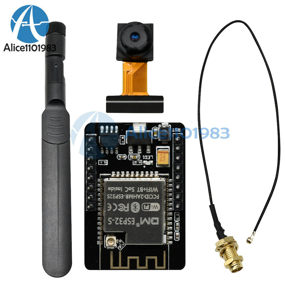 ESP32-CAM WIFI Bluetooth Development Board Enhanced Version+OV2640 Cam+Antenna