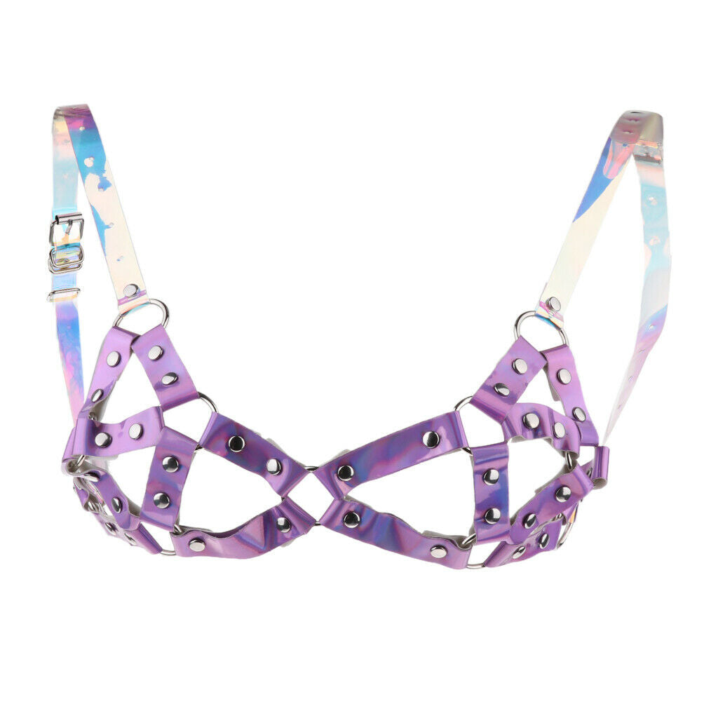 Ladies Harness Straps Harness Brassiere, Gothic Punk Halloween Costumes -
